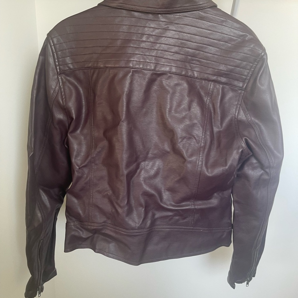 Cupcake and Cashmere Women's Brown Leather Jacket - Picture 2 of 3